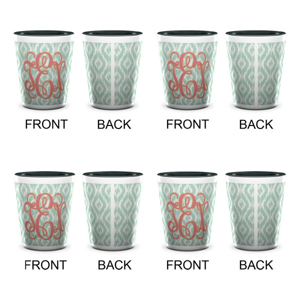 Monogram Shot Glassess - Two Tone - Set of 4 - APPROVAL