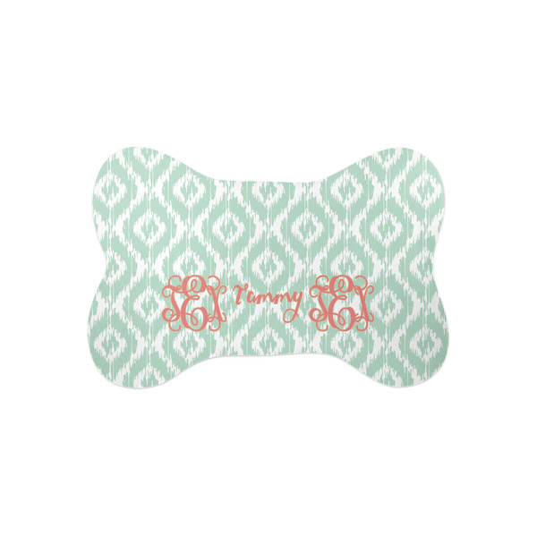 Custom Monogram Bone Shaped Dog Food Mat - Small
