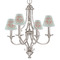 Monogram Small Chandelier Shade - LIFESTYLE (on chandelier)