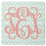 Monogram Square Rubber Backed Coaster - Single