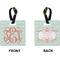 Monogram Square Luggage Tag (Front + Back)