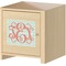 Monogram Square Wall Decal on Wooden Cabinet