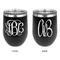 Monogram Stainless Wine Tumblers - Black - Double Sided - Approval