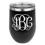 Monogram Stemless Stainless Steel Wine Tumbler - Black - Double-Sided