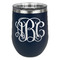 Monogram Stemless Stainless Steel Wine Tumbler - Navy - Single-Sided