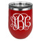 Monogram Stainless Wine Tumblers - Red - Double Sided - Front