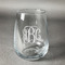 Monogram Stemless Wine Glass - Laser Engraved