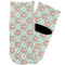 Monogram Toddler Ankle Socks - Single Pair - Front and Back