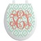 Monogram Toilet Seat Decal
