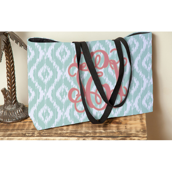 Monogram Tote w/Black Handles - Lifestyle View