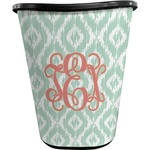 Monogram Waste Basket - Single-Sided - Black