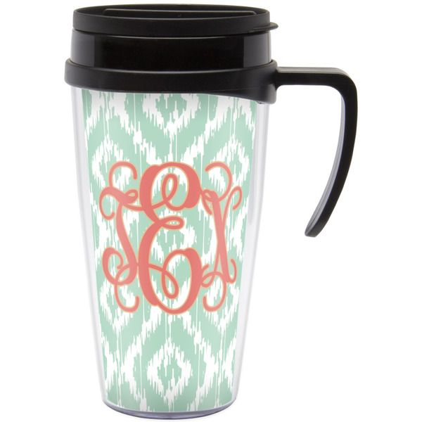 Custom Monogram Acrylic Travel Mug with Handle