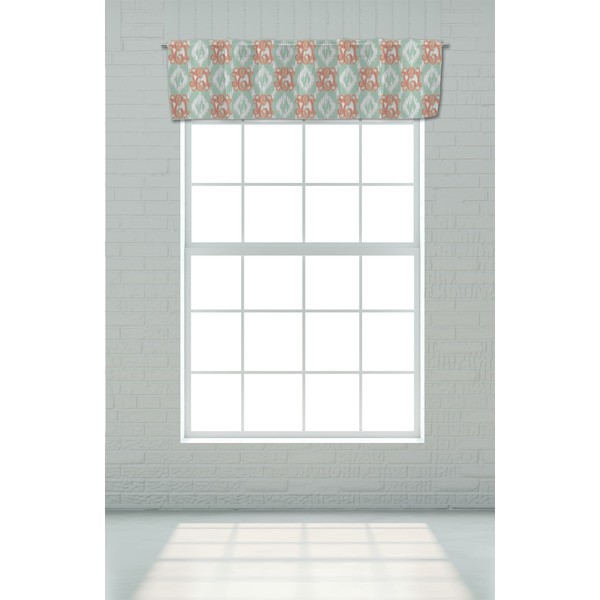 Monogram Valance - On window