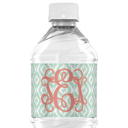Monogram Water Bottle Labels - Custom Sized