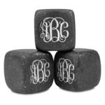 Monogram Whiskey Stone Set - Set of 3