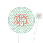 Monogram Round Plastic Food Picks