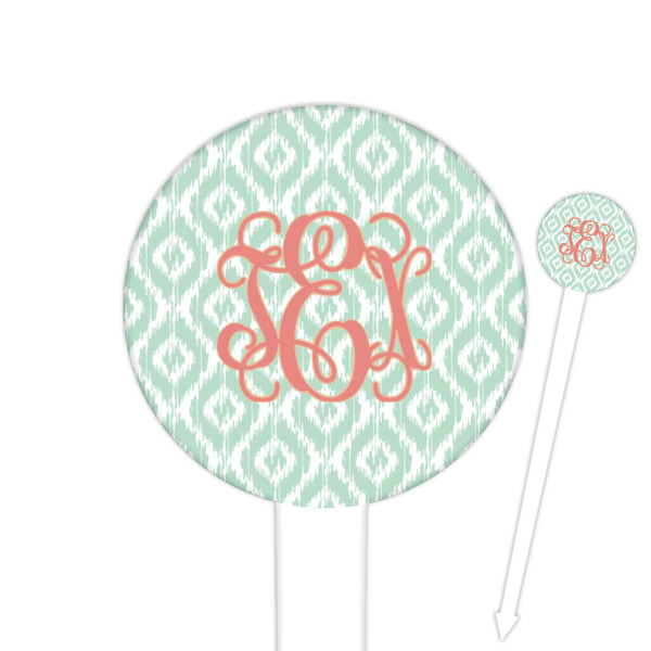 Custom Monogram Round Plastic Food Picks