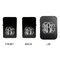 Monogram Windproof Lighters - Black, Double Sided, w Lid - APPROVAL
