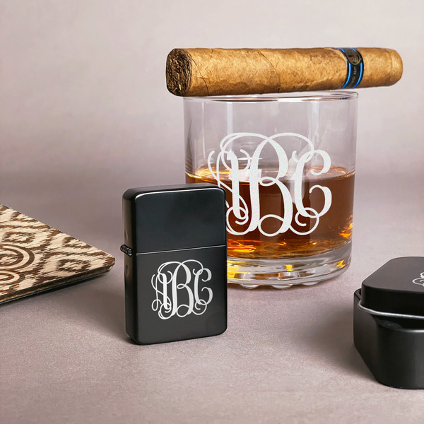 Monogram Windproof Lighters - Black - In Context