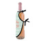 Monogram Wine Bottle Apron - DETAIL WITH CLIP ON NECK