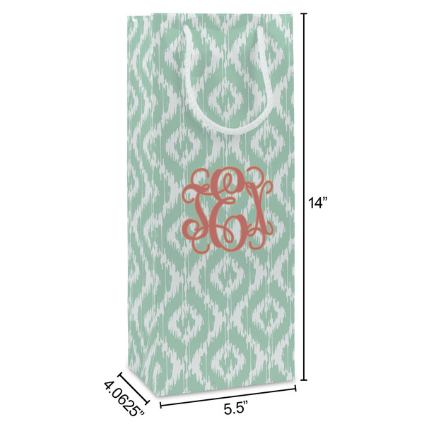 Monogram Wine Gift Bag - Dimensions