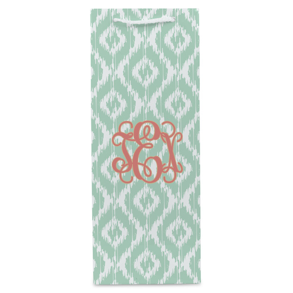 Monogram Wine Gift Bag - Matte - Front