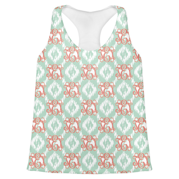 Custom Monogram Womens Racerback Tank Top - 2X Large