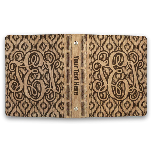 Monogram Wood 3-Ring Binders - 1" Half-Letter - Approval