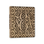 Monogram Wood 3-Ring Binder - 1" Half-Letter Size