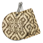 Monogram Wood Luggage Tag