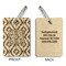 Monogram Wood Luggage Tags - Rectangle - Approval