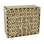 Monogram Wood Recipe Box - Laser Engraved