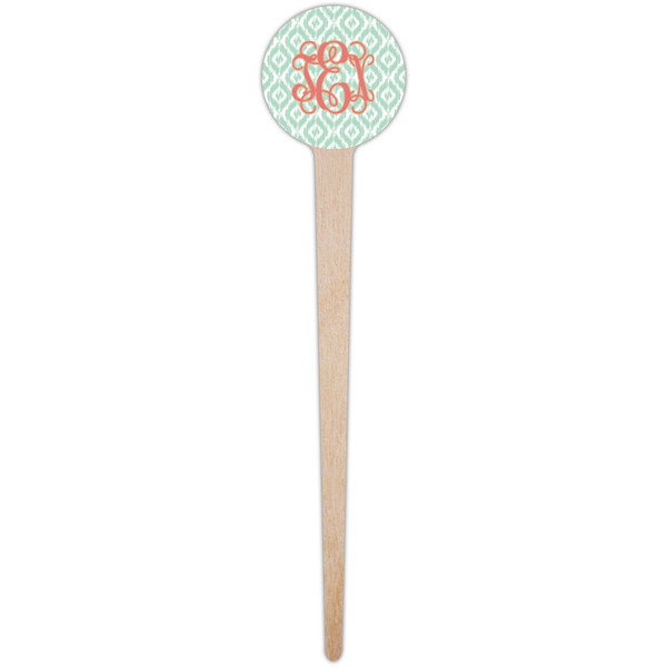 Monogram Wooden 4" Food Pick - Round - Single Pick