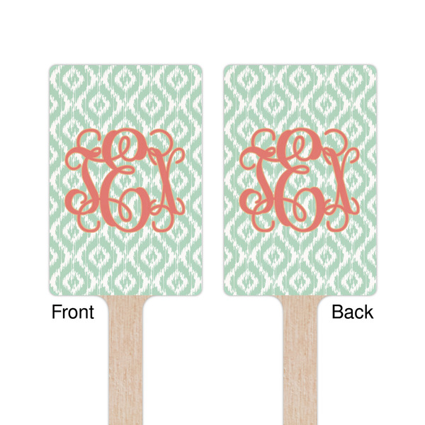 Monogram Wooden 6.25" Stir Stick - Rectangular - Double Sided - Front & Back