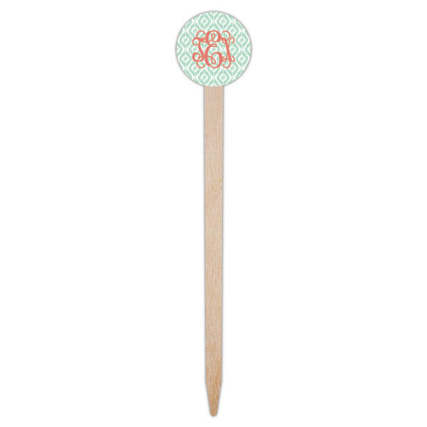 Monogram Wooden 6" Food Pick - Round - Single Pick