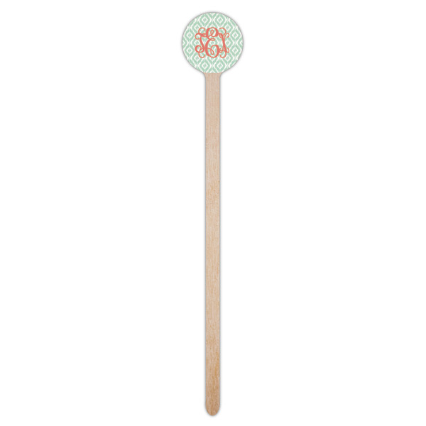 Monogram Wooden 7.5" Stir Stick - Round - Single Stick