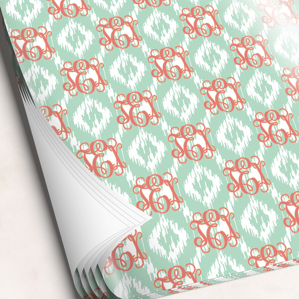 Custom Monogram Wrapping Paper Sheets - Single-Sided - 20" x 28"