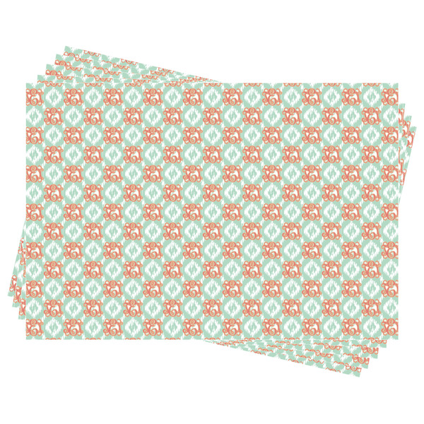Monogram Wrapping Paper - Front & Back - Sheets Approval