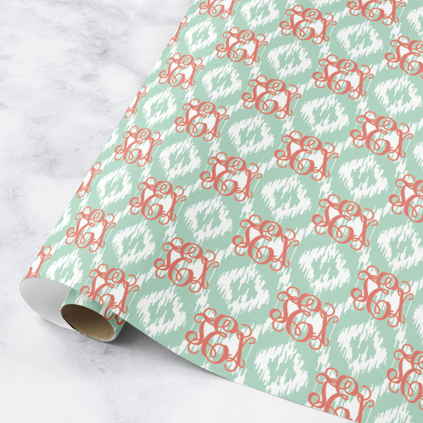 Custom Monogram Wrapping Paper Roll - Small - Satin