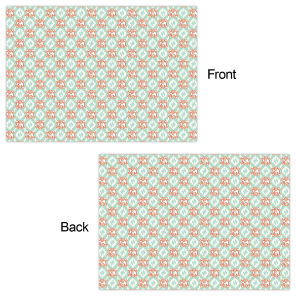 Monogram Wrapping Paper Sheet - Double Sided - Front & Back