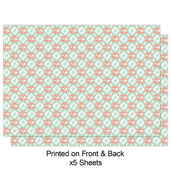 Monogram Wrapping Paper Sheet - Double Sided - Front