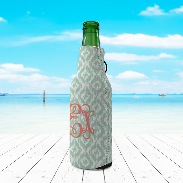 Monogram Zipper Bottle Cooler - LIFESTYLE