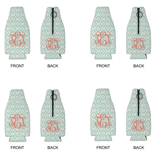 Monogram Zipper Bottle Cooler - Set of 4 - APPROVAL