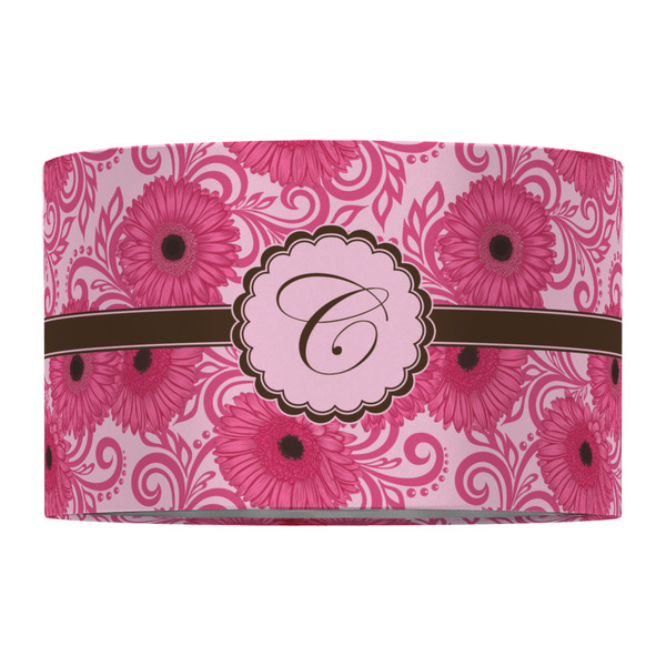 Gerbera Daisy 12" Drum Lampshade - FRONT (Fabric)