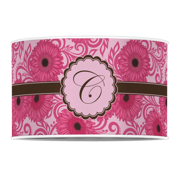 Gerbera Daisy 12" Drum Lampshade - FRONT (Poly Film)