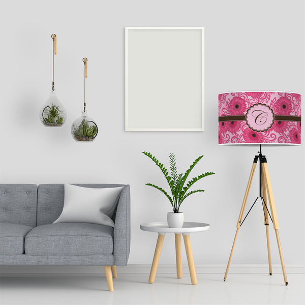 Gerbera Daisy 12" Drum Lampshade - LIFESTYLE