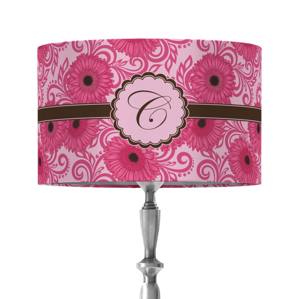Custom Gerbera Daisy 12" Drum Lamp Shade - Fabric (Personalized)