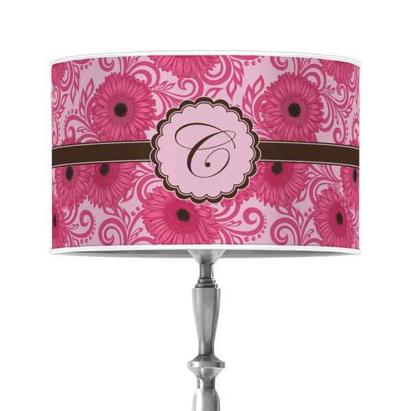 Custom Gerbera Daisy 12" Drum Lamp Shade - Poly-film (Personalized)