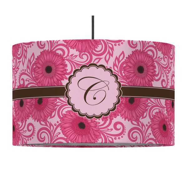 Gerbera Daisy 12" Drum Lampshade - PENDANT (Fabric)