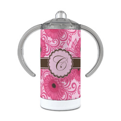 Gerbera Daisy 12 oz Stainless Steel Sippy Cup (Personalized)